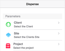 Dispense Parameters